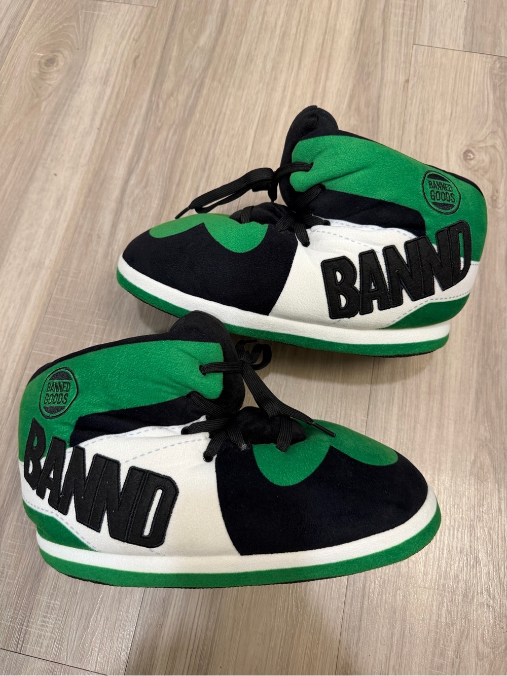 Banned Goods "OG" Green Sneaker Slipper One Size (US men's 6-12)